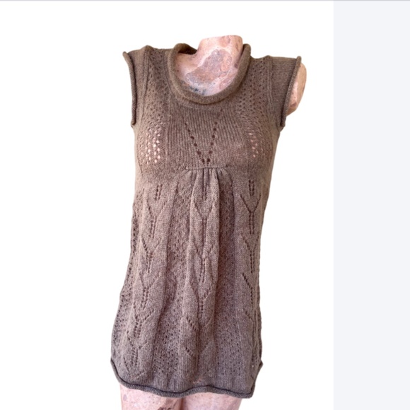 Wool Crochet Knit Tunic - Picture 2 of 5